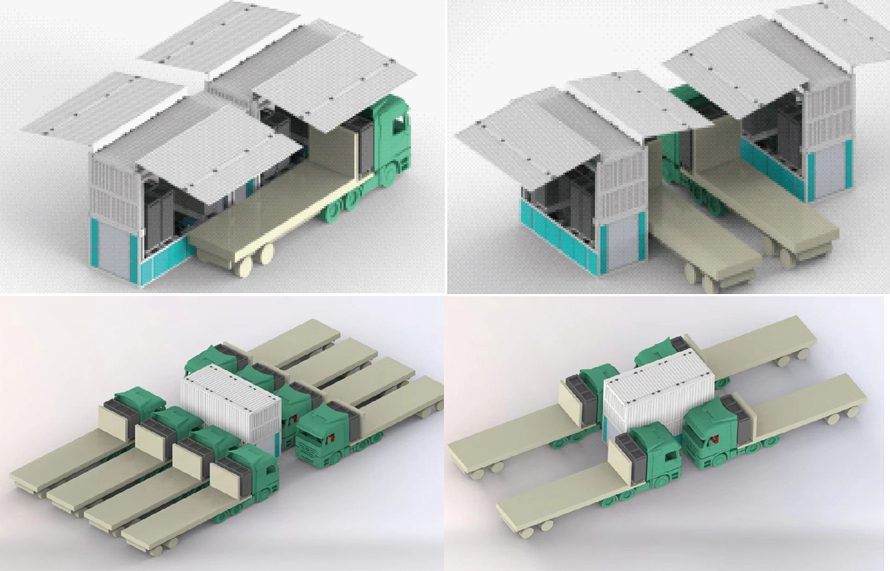 双侧机器人换电系统